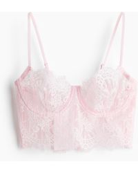 H&M - Kanten Bustier - Lyst