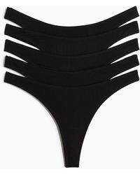 H&M - Lot De 5 Culottes Thong En Coton - Lyst