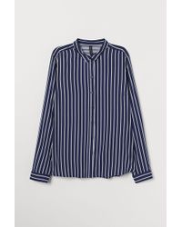 H&M Chemise en viscose - Bleu