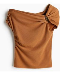 H&M - One-Shoulder-Shirt - Lyst