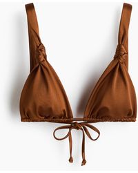H&M - Padded Triangle Bikini Top - Lyst