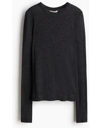 H&M - Feinstrick-Shirt aus Wolle - Lyst