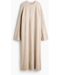 H&M - Gebreide Maxi-jurk - Lyst