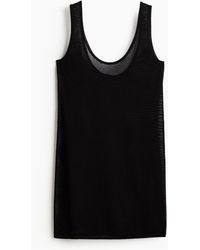 H&M - Mini-Strandkleid in Ajourstrick - Lyst