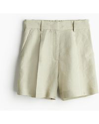 H&M - Shorts aus Leinenmix - Lyst