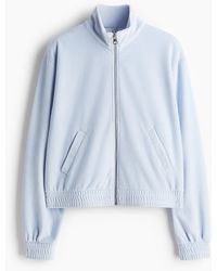 H&M - Jacke aus Velours mit Reissverschluss - Lyst