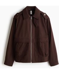 H&M - Twilljacke mit Kragen - Lyst