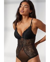 H&M Super Push-up Lace Body - Black