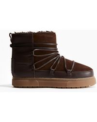 H&M - Warm gefütterte Lederboots - Lyst