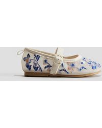 H&M - Ballerines En Mesh Brodé - Lyst