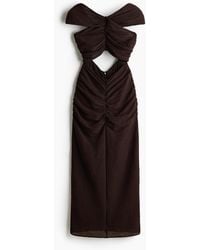 H&M - Kleid mit Cut-out und Cape-Detail - Lyst
