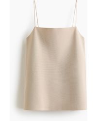 H&M - Fijngebreide Straptop - Lyst