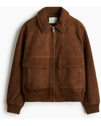 H&M - Jacke aus Veloursleder - Lyst
