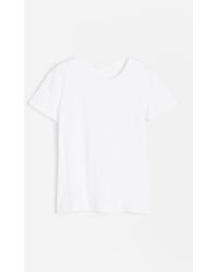 H&M - T-Shirt aus Baumwolle - Lyst