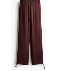 H&M - Broek Van Viscosesatijn - Lyst