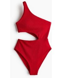 H&M - One-schoulderbadpak Met Padded Cups - Lyst