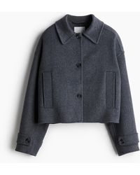 H&M - Handgefertigte Jacke aus Wollmix - Lyst