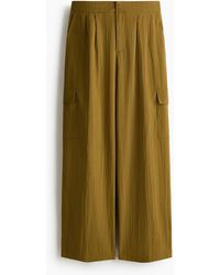 H&M - Pantalon Cargo Large - Lyst