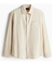 H&M - Hemd aus Leinenmix in Regular Fit - Lyst