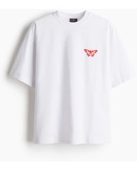 H&M - Bedrucktes T-Shirt in Oversized Fit - Lyst
