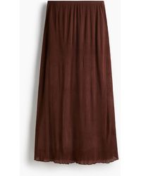 H&M - Geplisseerde Maxirok - Lyst