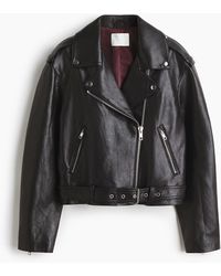 H&M - Bikerjack Met Coating - Lyst