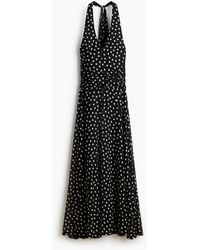 H&M - Neckholder-Kleid aus Mesh - Lyst