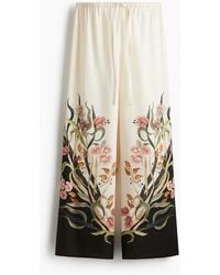 H&M - Bedruckte Hose mit Tunnelzug - Lyst