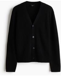 H&M - Ribgebreid Vest Van Wol - Lyst