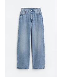 H&M - Wide High Jeans - Lyst