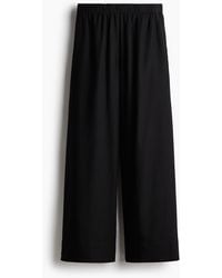 H&M - Weite Hose aus Leinenmix - Lyst