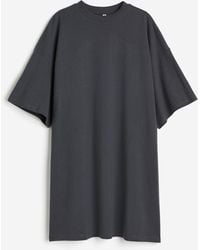 H&M - Robe T-shirt oversize - Lyst