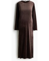 H&M - Mama Glitterende Velours Jurk - Lyst