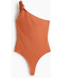 H&M - One-shoulder Stringbody - Lyst