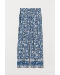 H&M Pantalon à taille élastique - Bleu