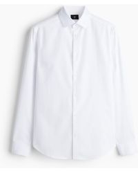 H&M - Baumwollhemd in Slim Fit - Lyst