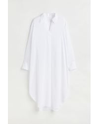 H&M Blusenkleid aus Lyocellmix - Weiß