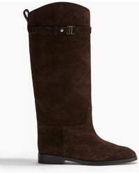 H&M - Kniehohe Lederstiefel - Lyst