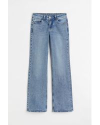 H&M Flare Low Jeans - Blau