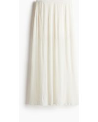 H&M - Plissierter Maxijupe - Lyst