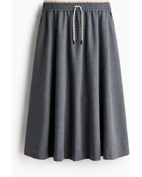 H&M - Midirok Met Drawstring - Lyst