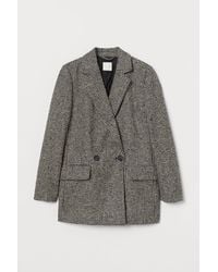 H&M Blazer à double boutonnage - Noir