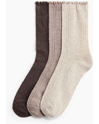 H&M - 3er-Pack Pointellestrick-Socken - Lyst
