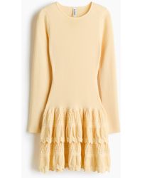 H&M - Jurk Met Strokenrok - Lyst