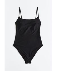H&M Badeanzug mit wattierten Cups - Schwarz