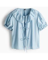 H&M - Bluse zum Binden - Lyst