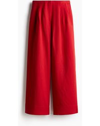 H&M - Weite Hose aus Leinenmix - Lyst