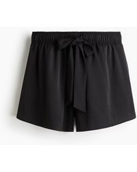 H&M - Twill Short Met Drawstring - Lyst