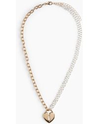 H&M - Zweifarbige Halskette mit Anhänger - Lyst