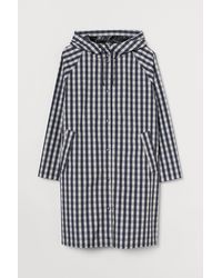 H&M H & M+ Regenmantel mit Kapuze - Blau